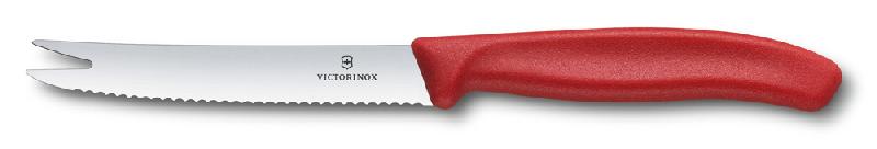 Нож для сыра и колбасы VICTORINOX SwissClassic, лезвие 11 см с волнистой кромкой