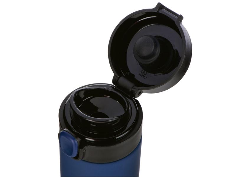 Вакуумная термокружка c кнопкой Guard, soft-touch, 400 мл, тубус