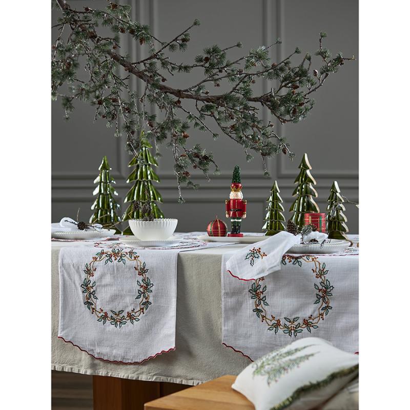 Набор из двух салфеток festive wreath из коллекции new year essential, 45х45 см