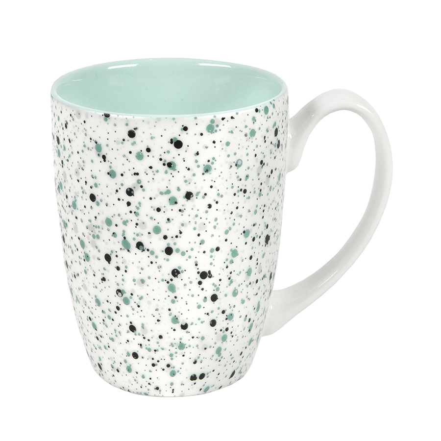 Кружка TERRAZZO, белый с розовым, 330мл, фарфор