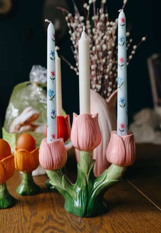 Подсвечник floret для трех свечей из коллекции , 20 см