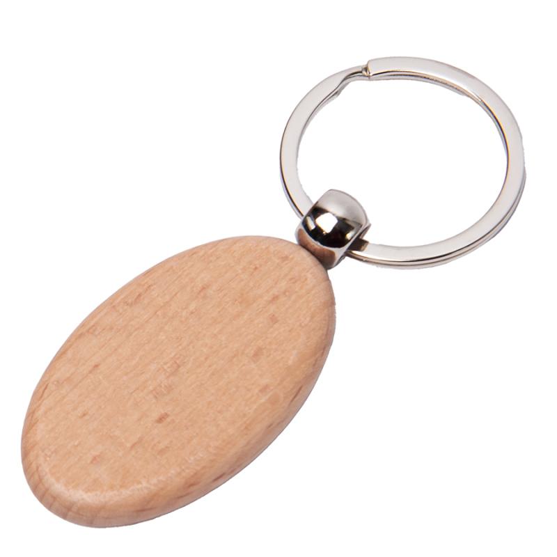 Брелок TIMBER OVAL, 5,2 x 3,2 см, дерево