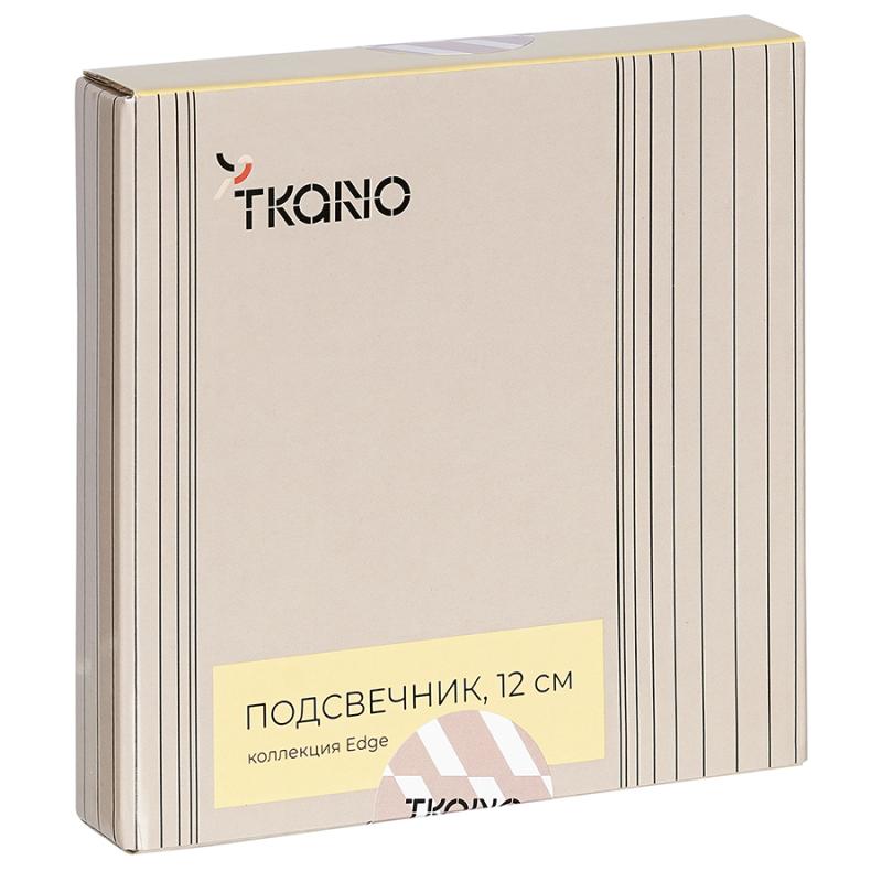 Подсвечник круглый с титановым покрытием из коллекции edge, 12 см