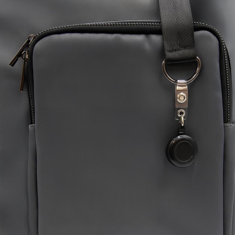 Шоппер Superbag Pocket, с внутренним креплением (карабин) и чехлом для мелочей (серый с черным)