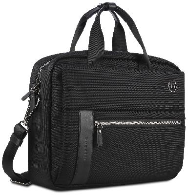 Портфель мужской BUGATTI Nero 15'', нейлон 1680Dкожа, 42х10х30 см