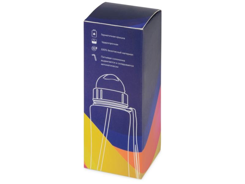 Бутылка для воды со складной соломинкой Kidz