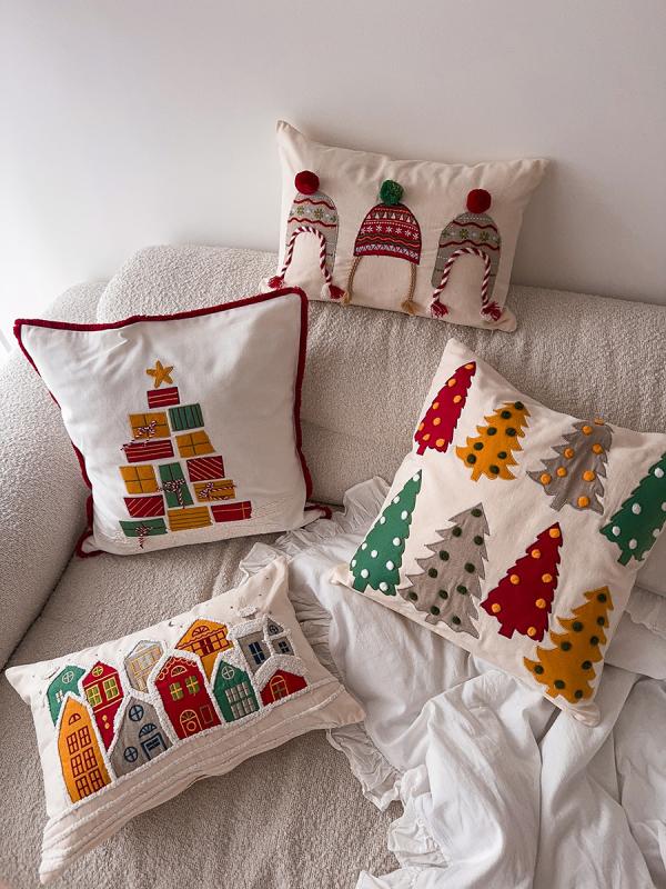 Чехол на подушку snowy village из коллекции new year essential, 30х45 см