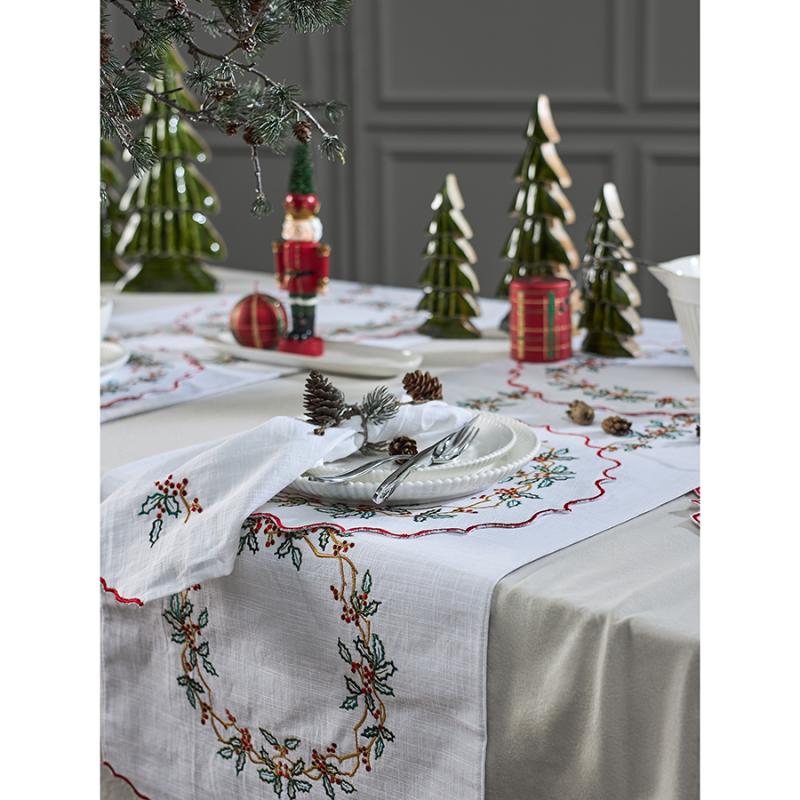 Набор из двух салфеток festive wreath из коллекции new year essential, 45х45 см