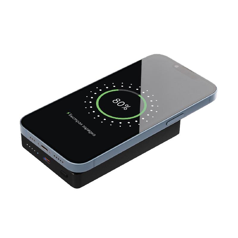 Внешний аккумулятор Атлантис Плюс PD (Atlantis PD Plus) 10000mAh с функцией беспроводной зарядки 15W