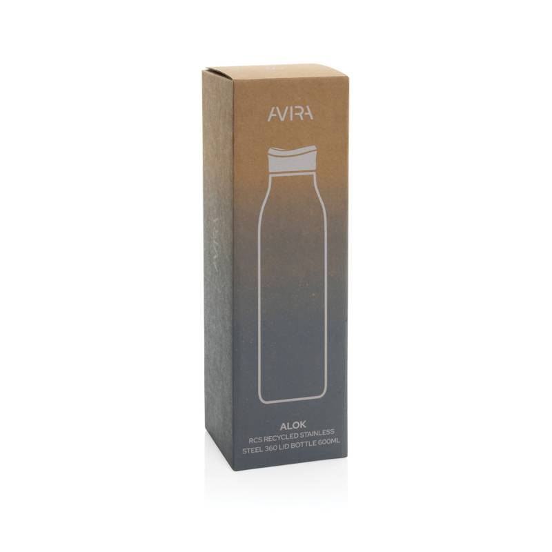 Термобутылка Avira Alok из переработанной стали RCS, 600 мл