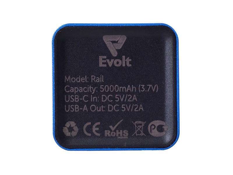 Внешний аккумулятор Rail c дисплеем, 5000 mAh