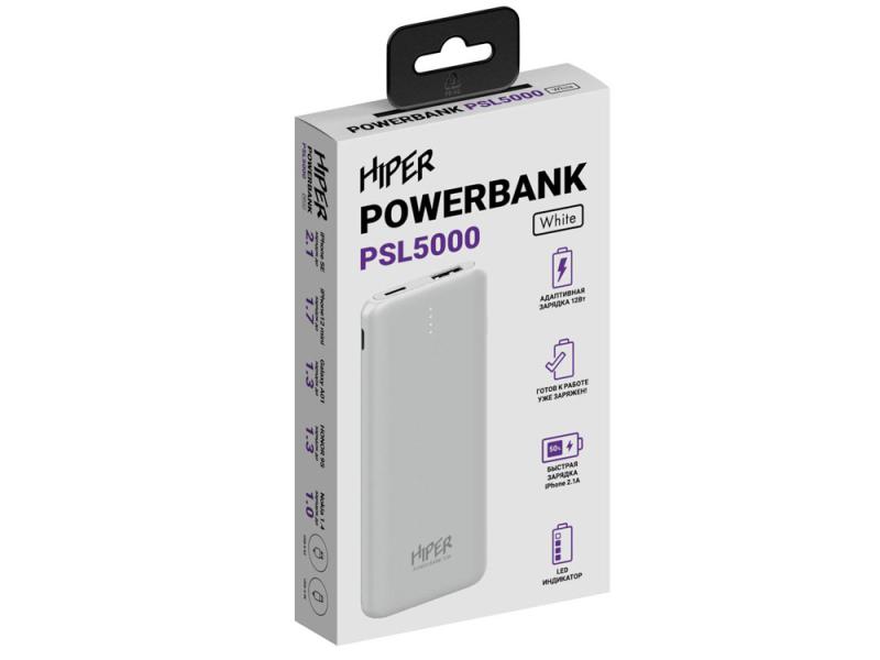 Портативный внешний аккумулятор PSL, 5000 mAh