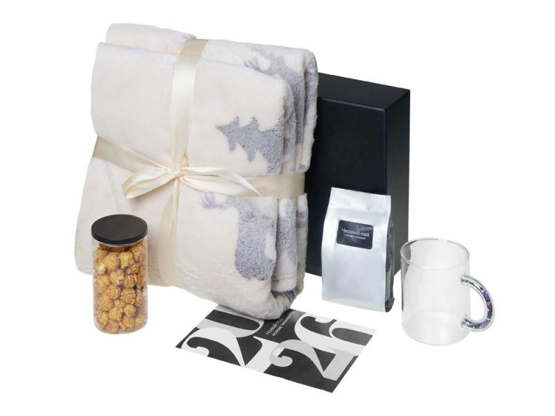 Подарочный набор Re: Unwind с пледом, кружкой и чаем