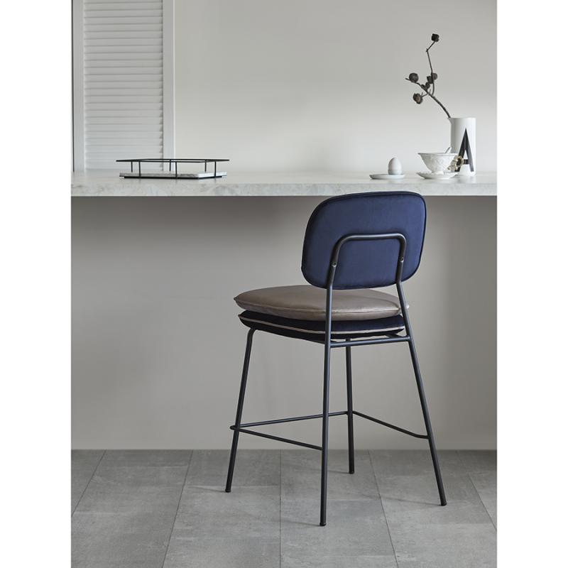 Стул полубарный pea, велюр