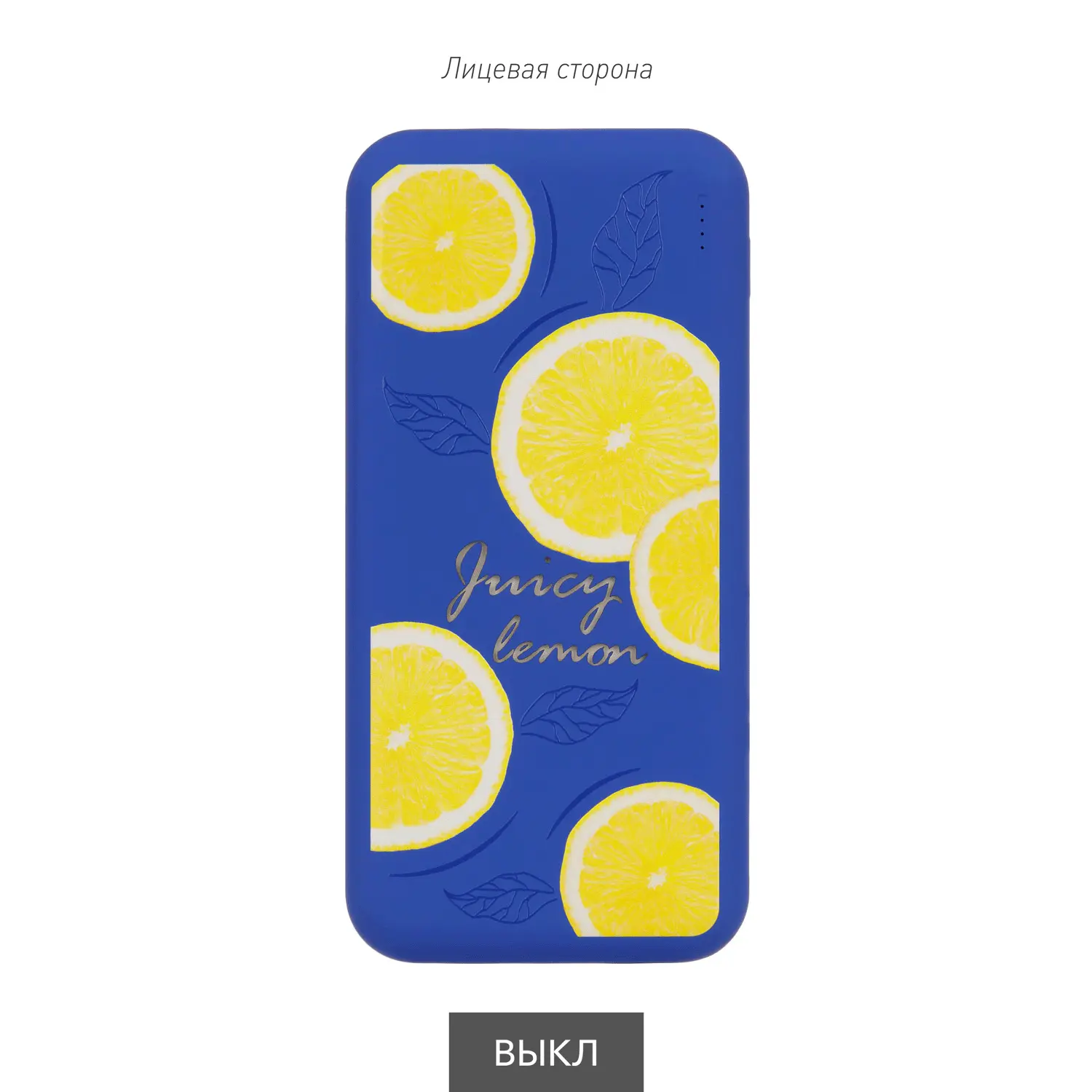Внешний аккумулятор с подсветкой Люче (Luce) Ultramarine 10000 mAh, 
