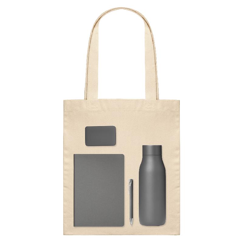 Подарочный набор Велком Пак (Welcome Pack),  (термобутылка, ежедневник, ручка, ЗУ, шоппер)