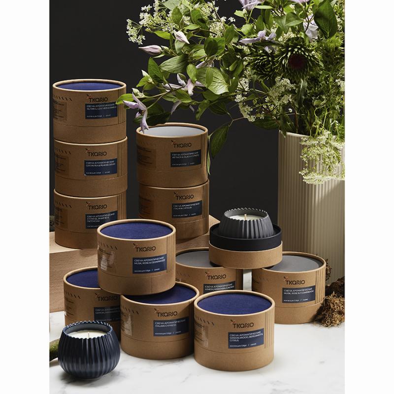 Свеча ароматическая  tea & pear  из коллекции edge, 30 ч