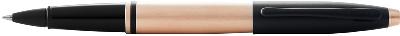 Ручкароллер Cross Calais Brushed Rose Gold Plate and Black Lacquer