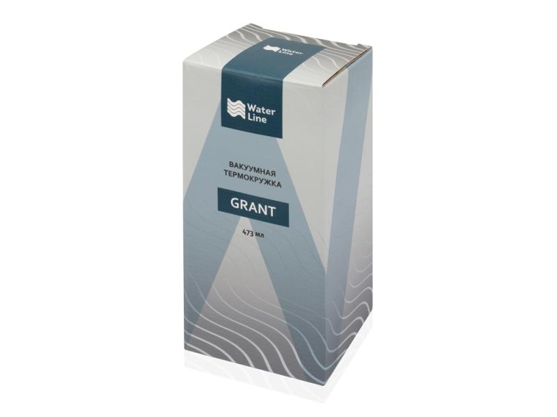 Вакуумная термокружка Grant, soft-touch, тубус