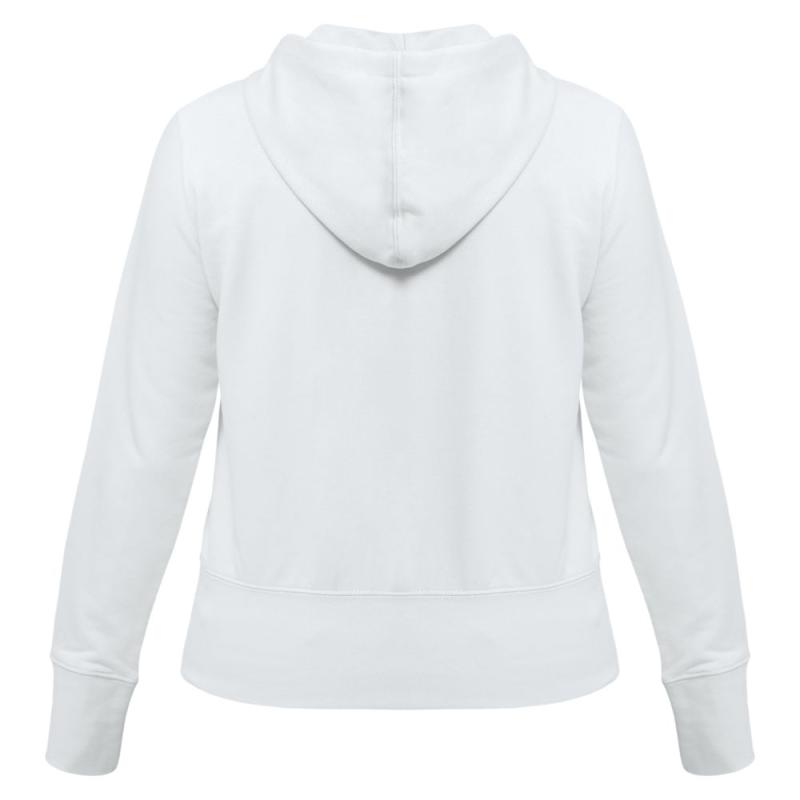 Толстовка женская Hooded Full Zip белая