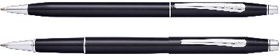 Набор Cross Classic Century Black Lacquer: шариковая ручка и ручкароллер