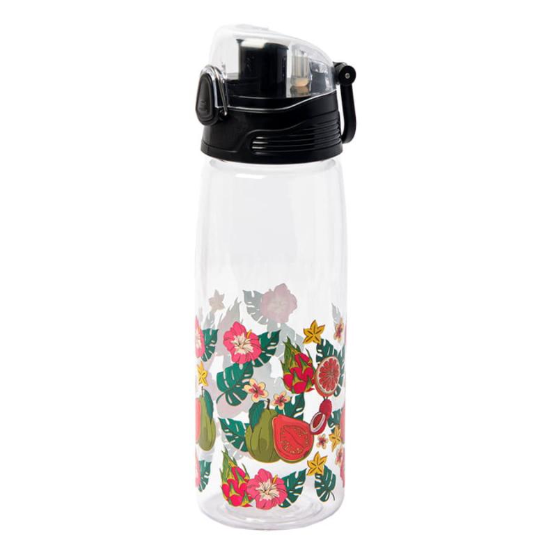 Бутылка для воды FLASK, 800 мл, 25,2х7,7см, красный, пластик