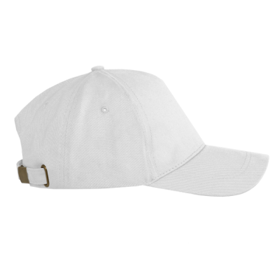 Бейсболка STAN 5 клиньев хлопок,260,112, Белый (10)