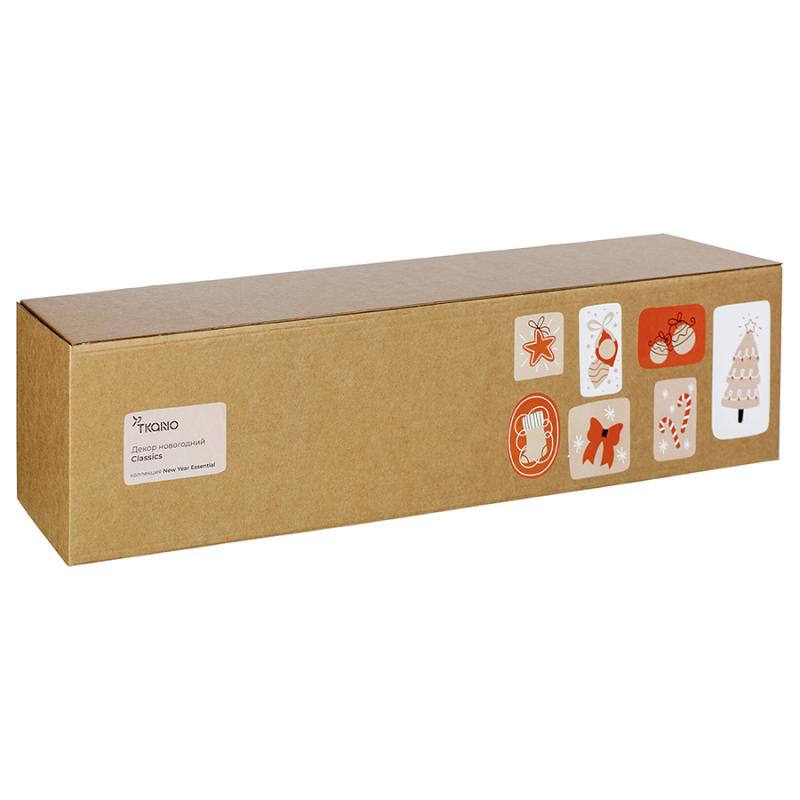 Декор новогодний classics из джута и гофрированного картона из коллекции new year essential, 41,5 см