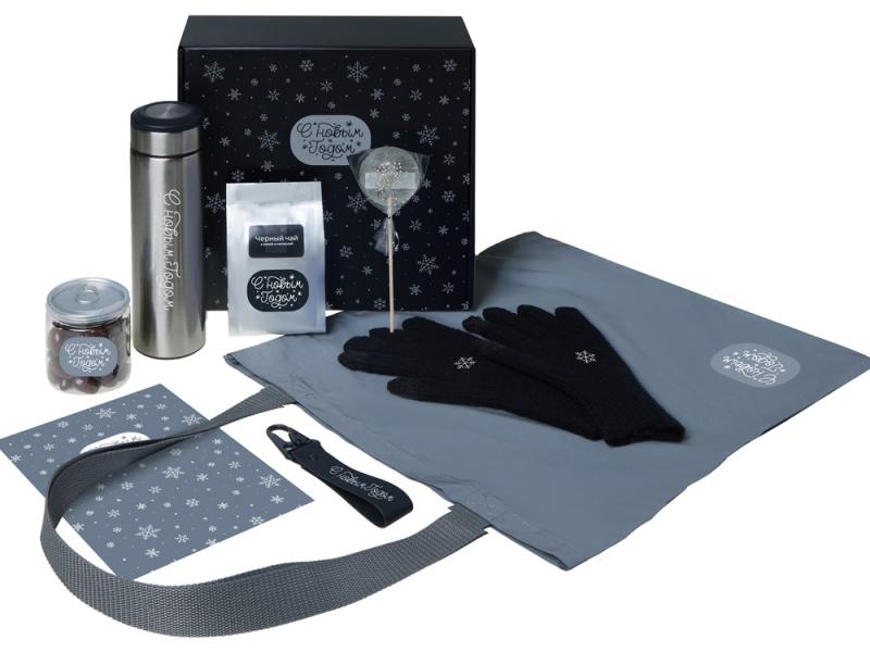 Подарочный набор Re:Breathe с перчатками, термосом и чаем