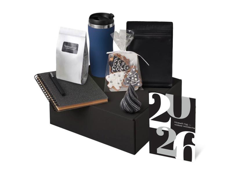 Подарочный набор Re:Charge с термокружкой, кофе и блокнотом