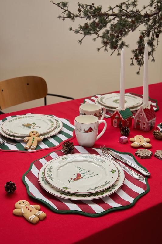 Скатерть из хлопка из коллекции new year essential, 170х170 см