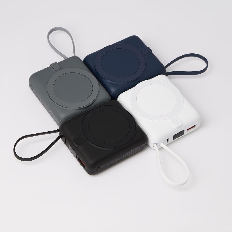 Внешний аккумулятор с подсветкой Риттер PD (Ritter PD) 10000mAh с функцией беспроводной зарядки 15W