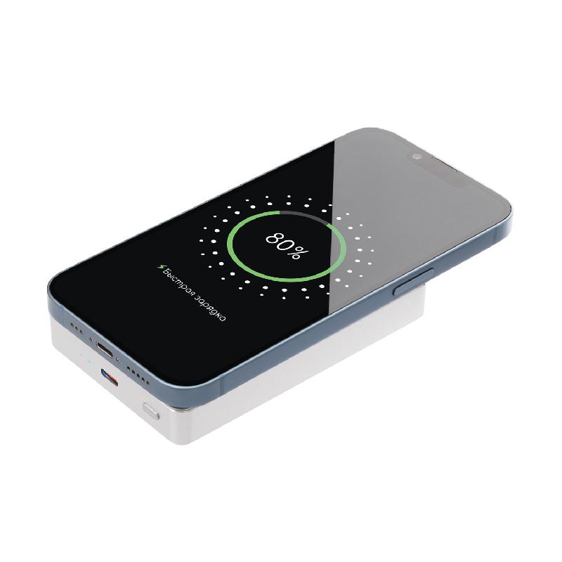 Внешний аккумулятор Атлантис Плюс PD (Atlantis PD Plus) 10000mAh с функцией беспроводной зарядки 15W