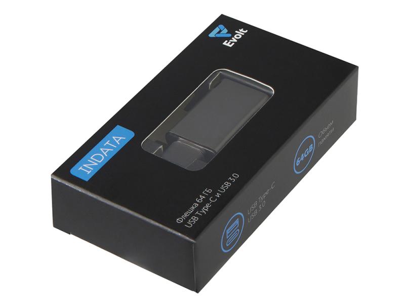 Флешка 64 ГБ USB Type-C 3.0 Индата
