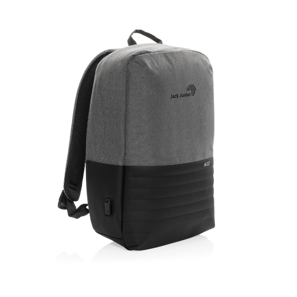 Антикражный рюкзак для ноутбука Swiss Peak с RFID-защитой из rPET AWARE™, 15,6’’