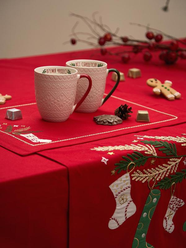 Салфетка под приборы winter wishes из коллекции new year essential, 33х48 см