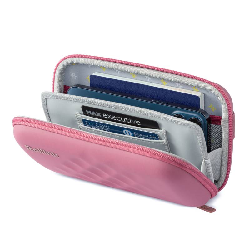 Дорожная сумочка Rollink Mini Bag Tour 21x12x6 см, ярко-розовая