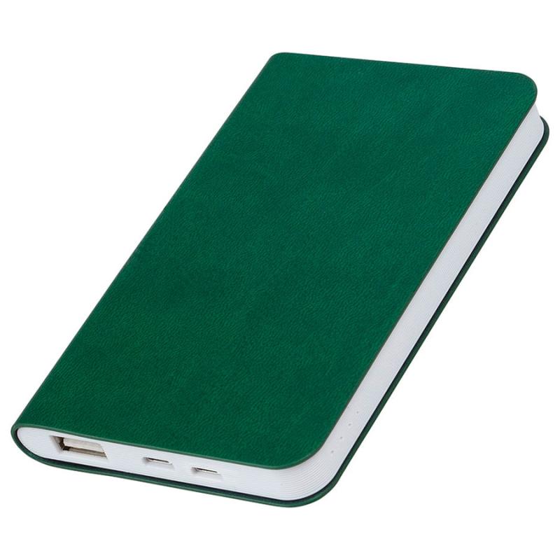 Универсальный аккумулятор "Softi" (5000mAh),белый, 7,5х12,1х1,1см, искусственная кожа, пластик