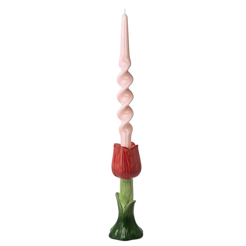 Подсвечник floret красного цвета из коллекции , 18 см