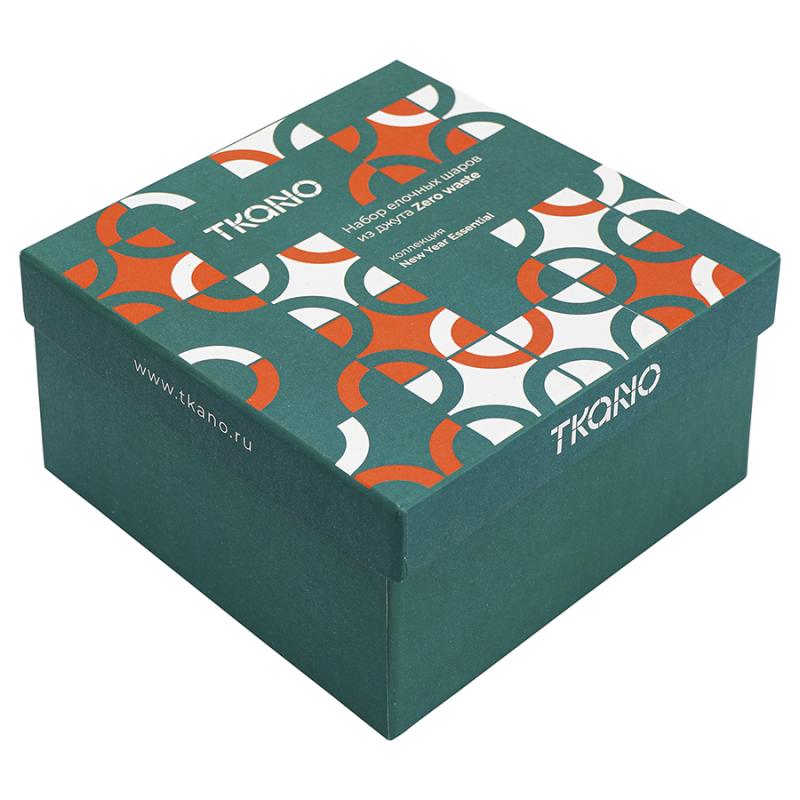 Набор елочных шаров zero waste из джута из коллекции new year essential, 4 шт.