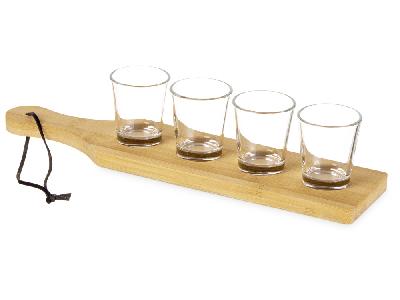 Набор стопок на бамбуковой подставке Shots