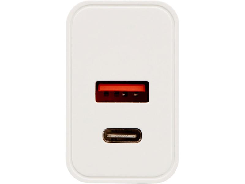 Сетевое зарядное устройство c выходами USB-A и USB-C и быстрой зарядкой QC/PD Recharger Pro, 30 Вт