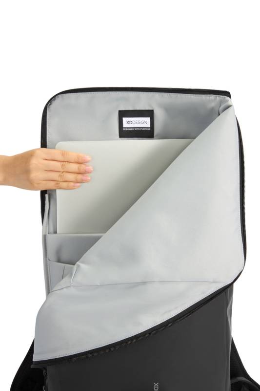 Антикражный водонепроницаемый рюкзак Urban Flap-Top, черный