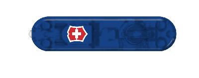 Передняя накладка для ножей VICTORINOX SwissLite 58 мм, пластиковая, полупрозрачная