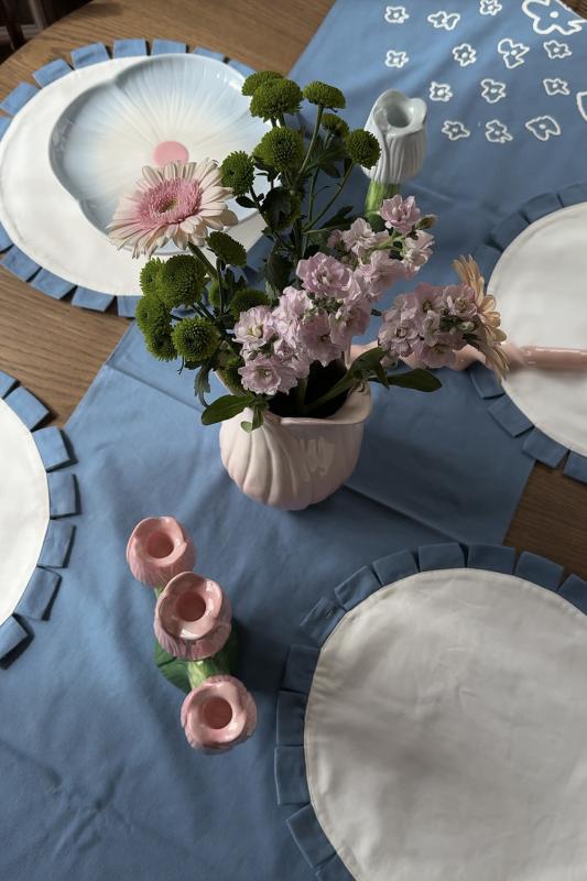 Дорожка на стол Незабудки из коллекции ethnic, 45х150 см