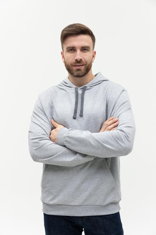 Худи унисекс STAN футер без начёса с контрастным капюшоном 260