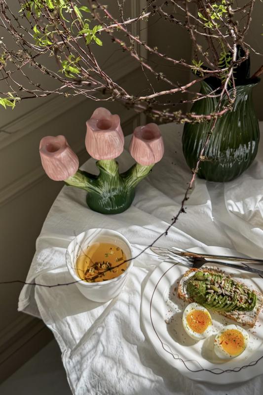 Подсвечник floret для трех свечей из коллекции , 20 см