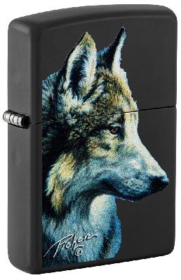 Зажигалка ZIPPO Linda Picken с покрытием Black Matte, латунь, 38x13x57 мм