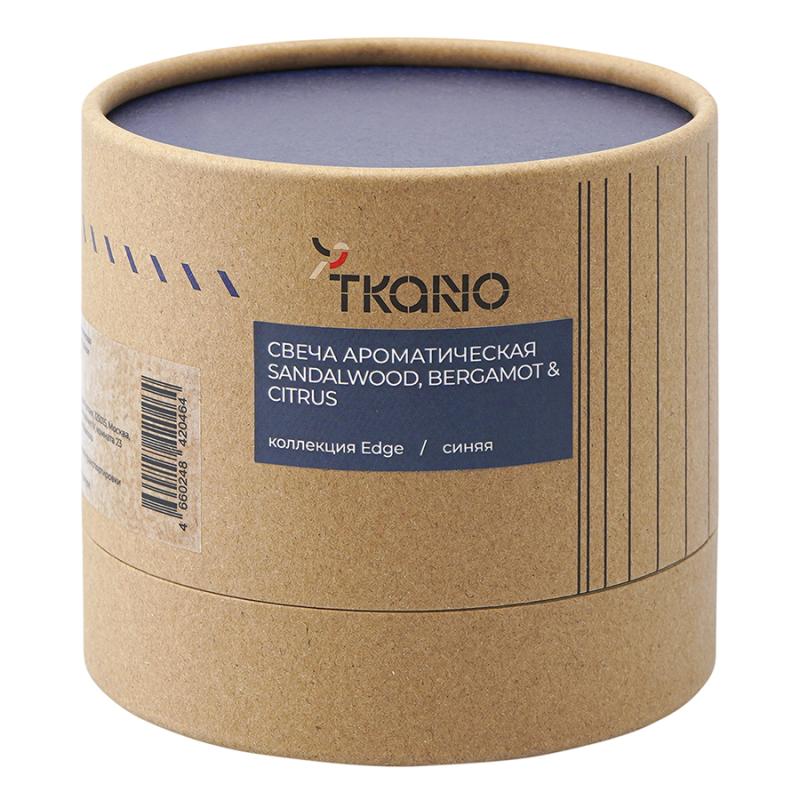 Свеча ароматическая с деревянным фитилём sandalwood, bergamot & citrus из коллекции edge, 60 ч