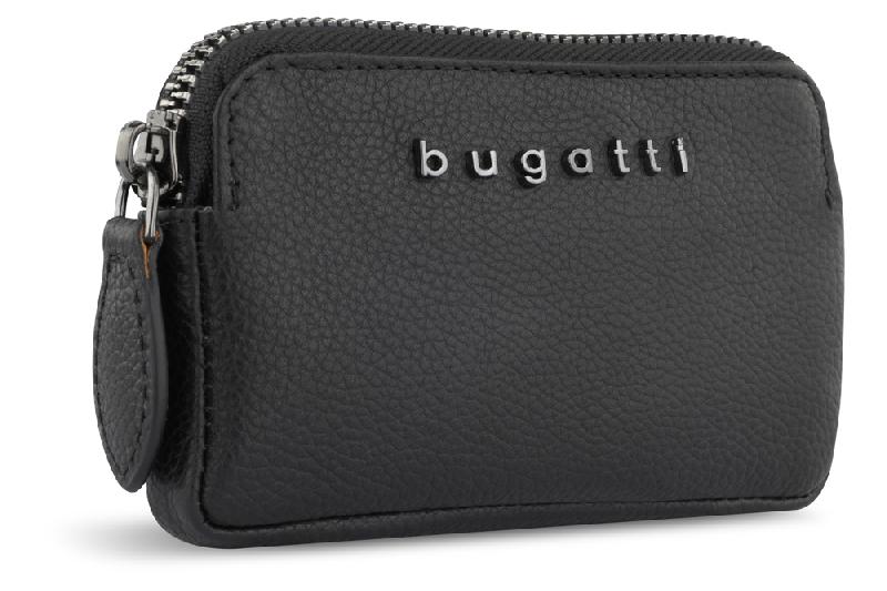 Ключница BUGATTI Bella, воловья кожаполиэстер, 12х1,5х7 см